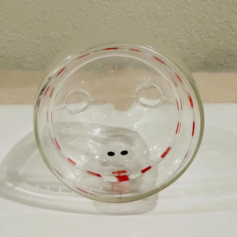 🐻‍❄️Cute Bear🐻‍❄Tea Cup Coffee Mug Double Wall Glass for Milk Chocolate Coffee